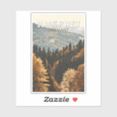 Zwarte Woud Duitsland Reizen Kunst Vintage Sticker (Vel)