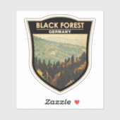 Zwarte Woud Duitsland Reizen Kunst Vintage Sticker (Vel)