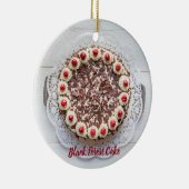 Zwarte woudkake voor het bakken van zoete gateau-t keramisch ornament (Rechts)