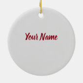 Zwarte woudkake voor het bakken van zoete gateau-t keramisch ornament (Achterkant)