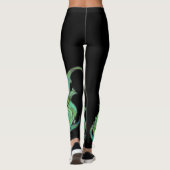 Zwarte Wreckleaf-Leggings Leggings (Achterkant)