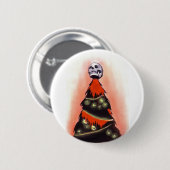 ZWARTE XMAS: Feliz Navidad Ronde Button 5,7 Cm (Voorkant /achterkant)