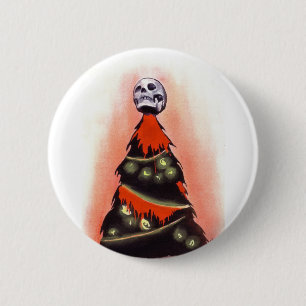 ZWARTE XMAS: Feliz Navidad Ronde Button 5,7 Cm