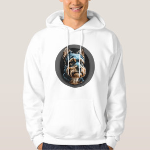 zwarte Yorkshire terriër Hoodie