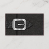 Zwarte zadeltas visitekaartje (Achterkant)