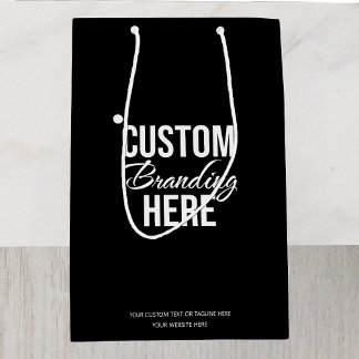 Zwarte Zakelijke Cadeautas met Eigen Logo