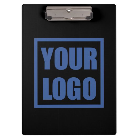  Zwarte zakelijke Logo-klembord Klembord (Voorkant)