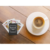 Zwarte zakelijke merk op speelkaarten