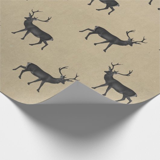 Zwarte zakken op steenachtergrond cadeaupapier (Hoek)