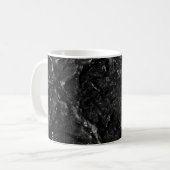 Zwarte zand koffiemok (Voorkant links)
