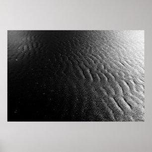 Zwarte zand poster