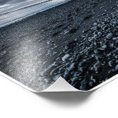 Zwarte zandbak foto afdruk (Hoek)