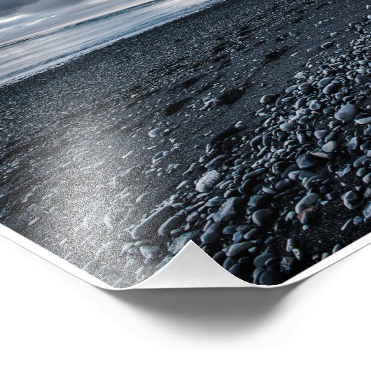 Zwarte zandbak foto afdruk (Hoek)