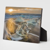 Zwarte zandbak | Jokulsarlon Zuid-IJsland Fotoplaat (Zijkant)