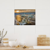 Zwarte zandbak | Jokulsarlon Zuid-IJsland Poster (Keuken)