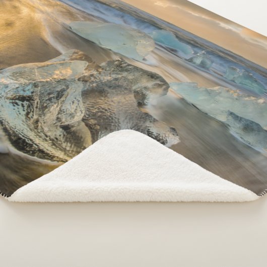 Zwarte zandbak | Jokulsarlon Zuid-IJsland Sherpa Deken (3/4)