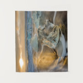 Zwarte zandbak | Jokulsarlon Zuid-IJsland Wandkleed (Voorkant)