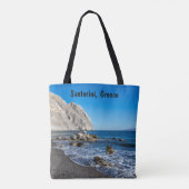 Zwarte zandbak tote bag (Achterkant)