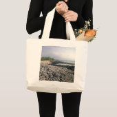 Zwarte zandstrand in Hawaii Grote Tote Bag (Voorkant (product))