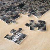Zwarte zandstrand in Hawaii Legpuzzel (Zijkant)