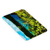 Zwarte zandstrand op weg naar Hana Maui Abstract Magneet (Rechterzijde)