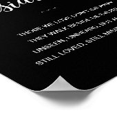 Zwarte ze lopen naast ons gedicht huwelijksgedenkt poster (Hoek)