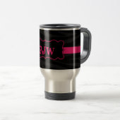 Zwarte Zebra 15 oz. Roestvrij staal Travel Mug Cup Reisbeker (Voorkant rechts)
