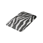 Zwarte Zebra Afdrukken Afro-Amerikaans thuisdeeg Badmat (Gekanteld)