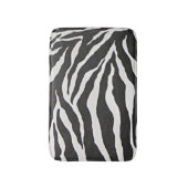 Zwarte Zebra Afdrukken Afro-Amerikaans thuisdeeg Badmat (Voorkant Verticaal)