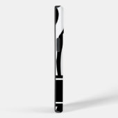 Zwarte Zebra Afdrukken met monogram Case-Mate iPhone Case (Achterkant / Rechts)