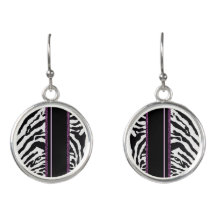 Zwarte zebra en roze geometrische vorm