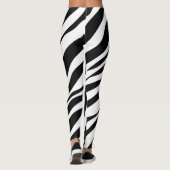 zwarte zebra leggings (Achterkant)