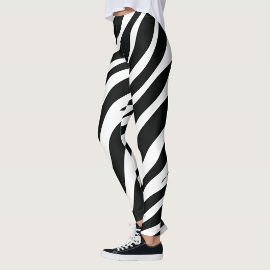 zwarte zebra leggings (Links)