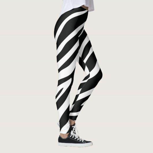 zwarte zebra leggings (Rechts)