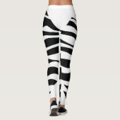 zwarte zebra leggings (Achterkant)