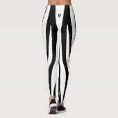 zwarte zebra leggings (Achterkant)