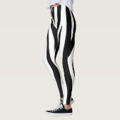 zwarte zebra leggings (Links)