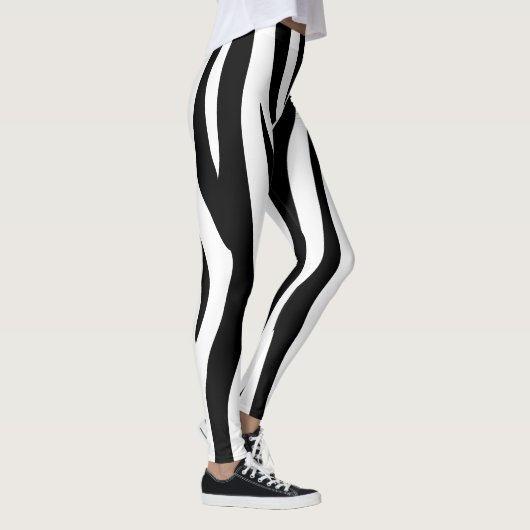 zwarte zebra leggings (Rechts)