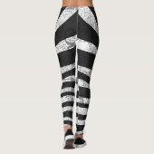 Zwarte zebraafdruk leggings (Achterkant)