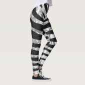 Zwarte zebraafdruk leggings (Rechts)