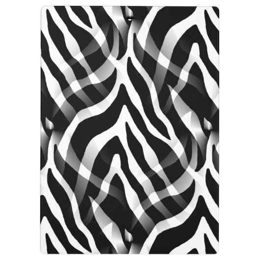 Zwarte Zebra's en witte Zebra's afdrukken Klembord (Achterkant)