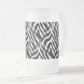 Zwarte Zebra's en witte Zebra's afdrukken Matglas Bierpul (Voorkant rechts)