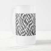Zwarte Zebra's en witte Zebra's afdrukken Matglas Bierpul (Voorkant links)