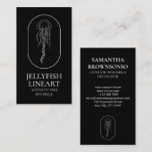 Zwarte Zee Ocean Nautical Jellyfish Visitekaartje (Voorkant / Achterkant)