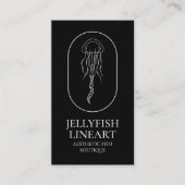 Zwarte Zee Ocean Nautical Jellyfish Visitekaartje (Voorkant)