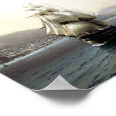 Zwarte Zee Vloot in de Golf van Theodosia Poster (Hoek)