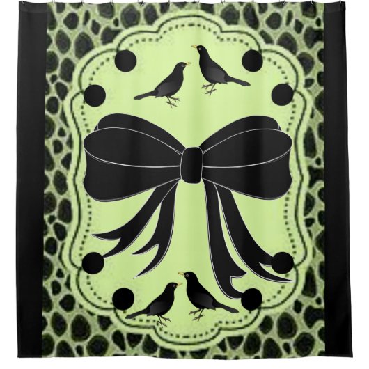 Zwarte-zeeduivel Douchegordijn (Voorkant)