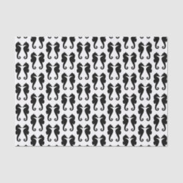 Zwarte Zeeen op wit Tissuepapier