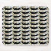 zwarte zeehond mousepad muismat (Voorkant)