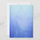 Zwarte Zeemeermin-Baby shower Kaart (Achterkant)